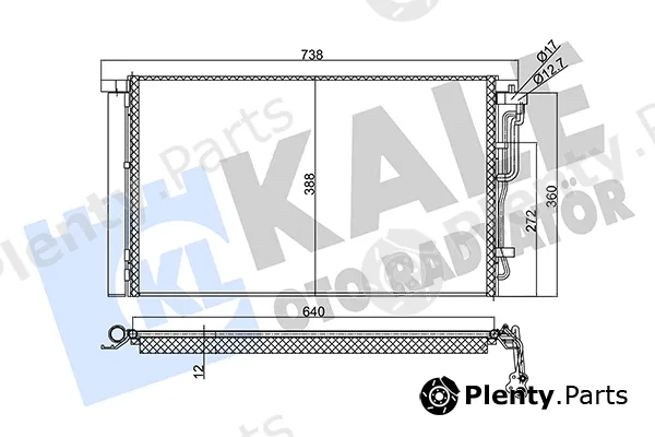 Kale Oto Radyatör 354025 — Condenser, air conditioning