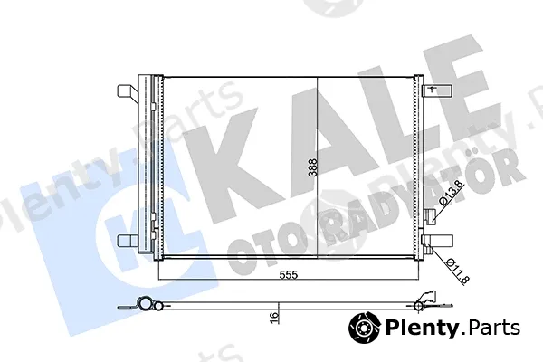 Kale Oto Radyatör 354020 — Condenser, air conditioning
