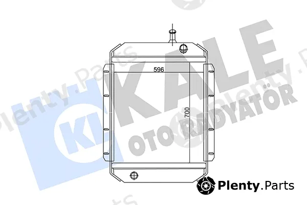 Kale Oto Radyatör 168000 — Radiator, engine cooling