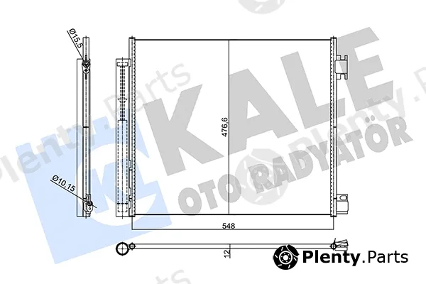 Kale Oto Radyatör 356110 — Condenser, air conditioning