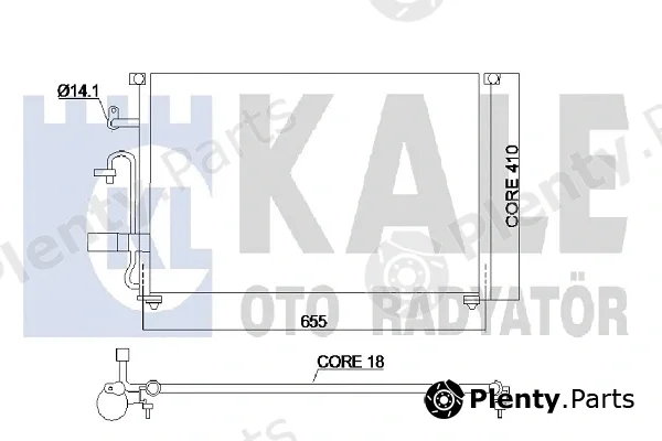 Kale Oto Radyatör 350545 — Condenser, air conditioning