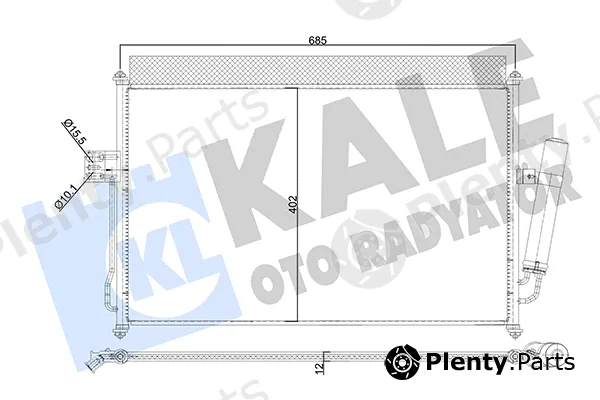 Kale Oto Radyatör 354030 — Condenser, air conditioning