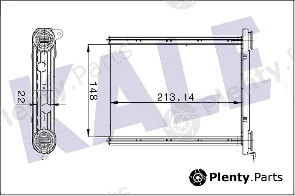 Kale Oto Radyatör 347125 — Heat Exchanger, interior heating