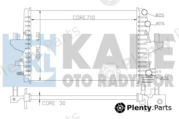 Kale Oto Radyatör 354100 — Radiator, engine cooling