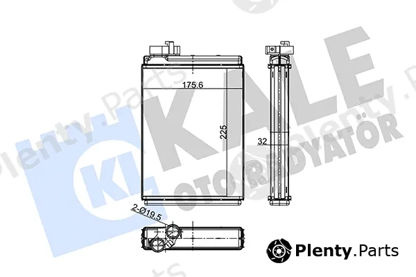 Kale Oto Radyatör 356135 — Heat Exchanger, interior heating