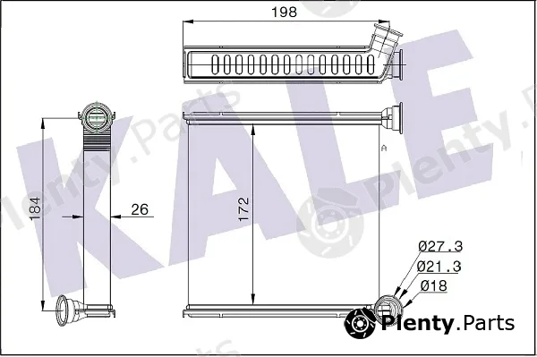 Kale Oto Radyatör 346265 — Heat Exchanger, interior heating