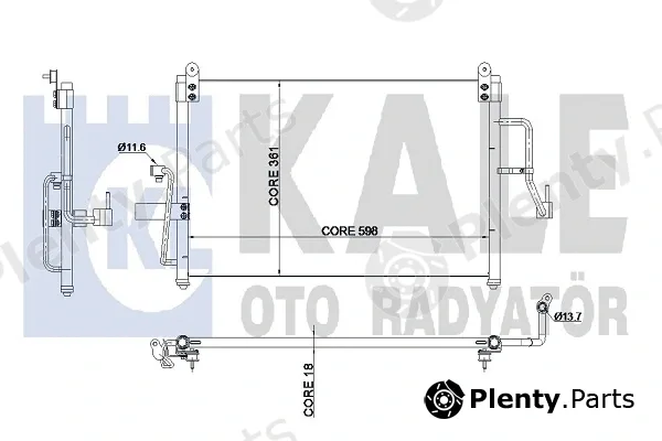 Kale Oto Radyatör 345185 — Condenser, air conditioning