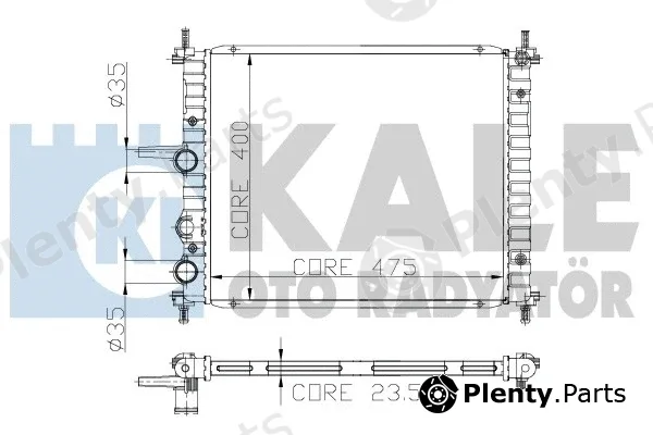 Kale Oto Radyatör 231300 — Radiator, engine cooling