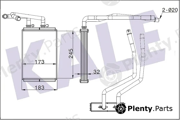 Kale Oto Radyatör 346840 — Heat Exchanger, interior heating