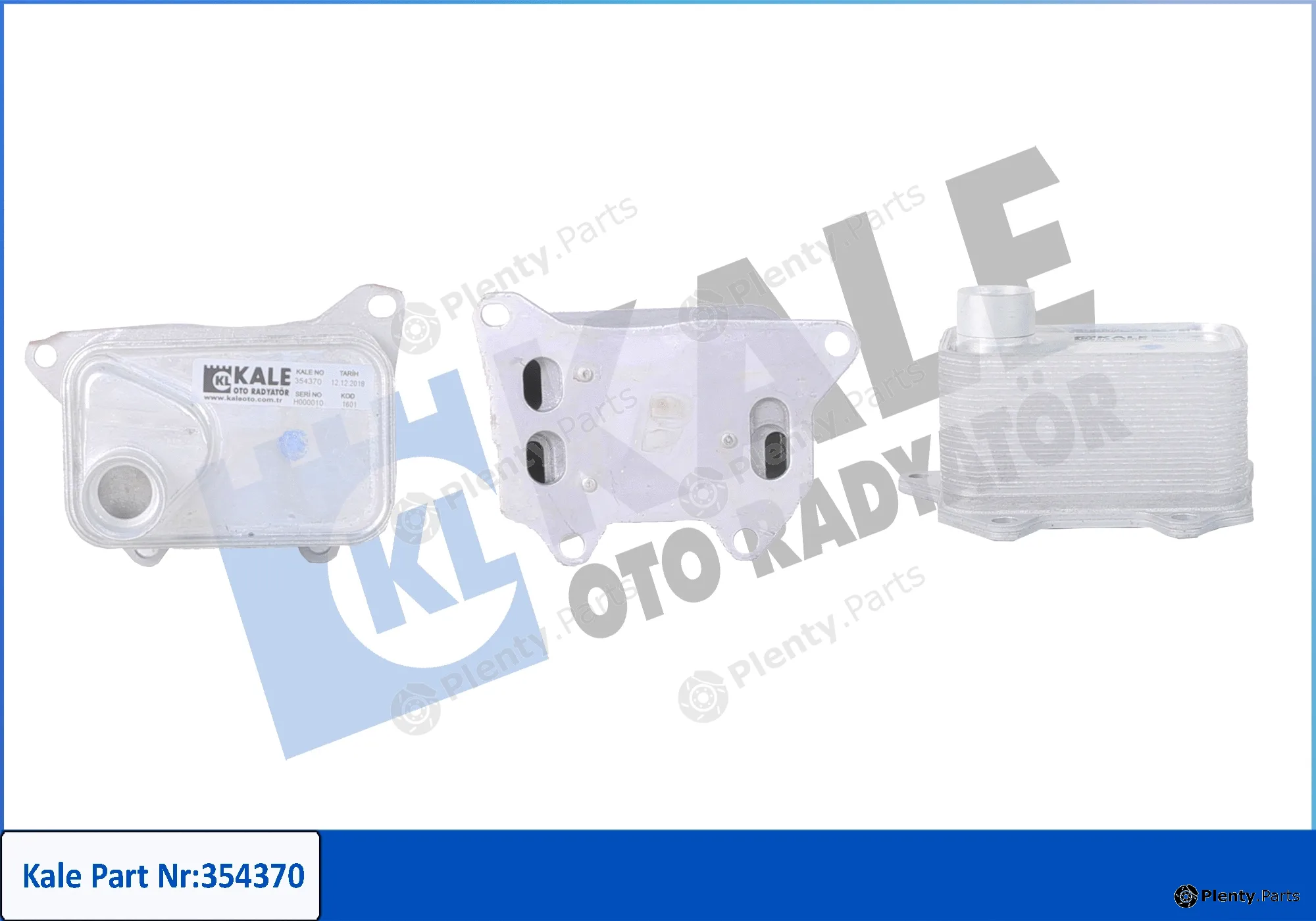 Kale Oto Radyatör 354370 — Oil Cooler, engine oil