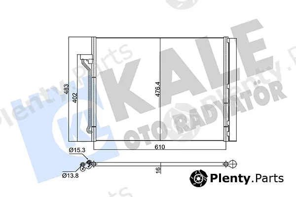 Kale Oto Radyatör 345315 — Condenser, air conditioning