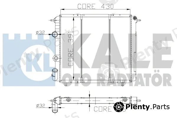 Kale Oto Radyatör 108400 — Radiator, engine cooling