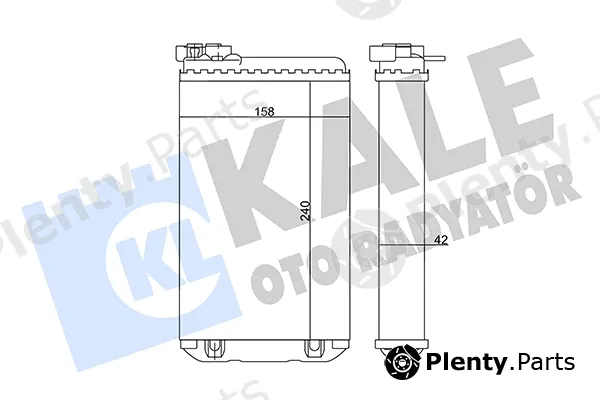 Kale Oto Radyatör 346670 — Heat Exchanger, interior heating