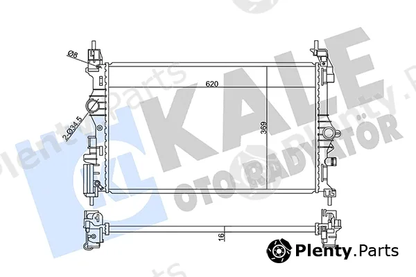Kale Oto Radyatör 358955 — Radiator, engine cooling