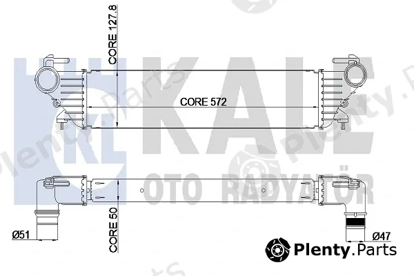 Kale Oto Radyatör 347245 — Charge Air Cooler