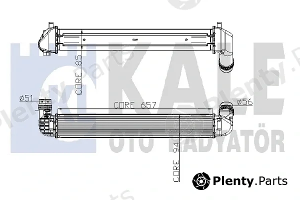 Kale Oto Radyatör 243900 — Charge Air Cooler