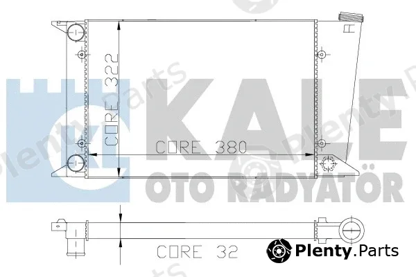 Kale Oto Radyatör 117800 — Radiator, engine cooling