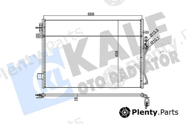 Kale Oto Radyatör 345685 — Condenser, air conditioning