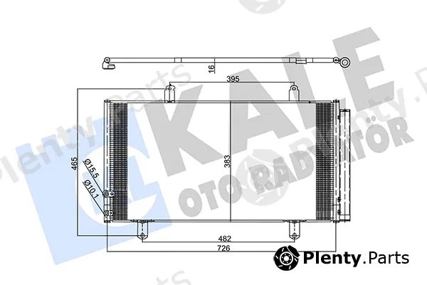 Kale Oto Radyatör 357365 — Condenser, air conditioning