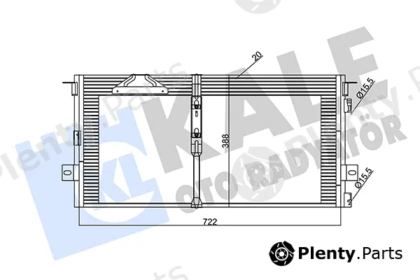 Kale Oto Radyatör 343925 — Condenser, air conditioning
