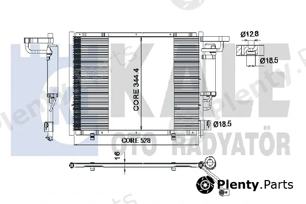 Kale Oto Radyatör 347320 — Condenser, air conditioning