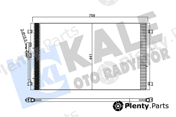 Kale Oto Radyatör 345205 — Condenser, air conditioning