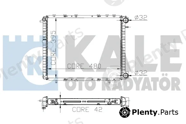 Kale Oto Radyatör 214900 — Radiator, engine cooling
