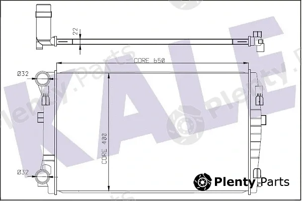 Kale Oto Radyatör 345840 — Radiator, engine cooling