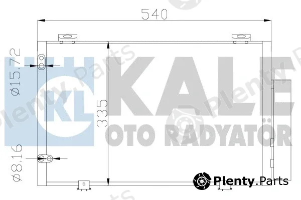 Kale Oto Radyatör 390200 — Condenser, air conditioning
