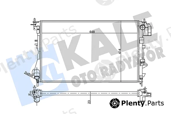 Kale Oto Radyatör 356910 — Radiator, engine cooling