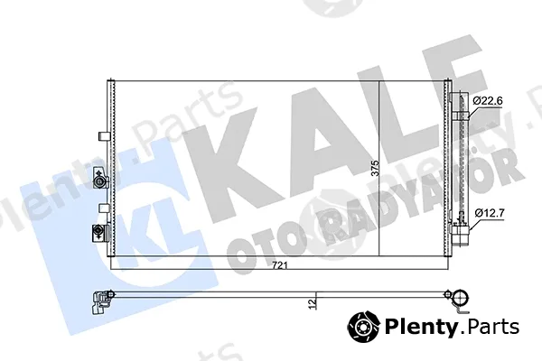 Kale Oto Radyatör 357280 — Condenser, air conditioning
