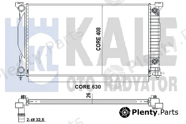 Kale Oto Radyatör 352900 — Radiator, engine cooling