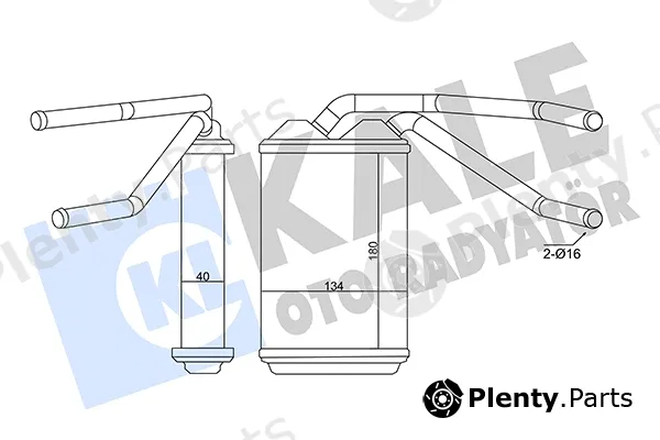 Kale Oto Radyatör 346320 — Heat Exchanger, interior heating