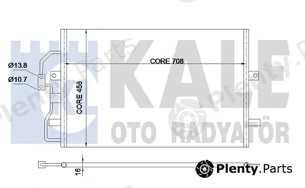 Kale Oto Radyatör 345670 — Condenser, air conditioning