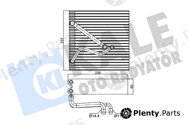 Kale Oto Radyatör 350090 — Evaporator, air conditioning