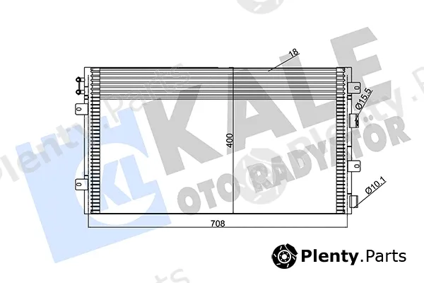 Kale Oto Radyatör 345645 — Condenser, air conditioning