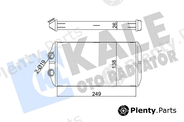 Kale Oto Radyatör 352870 — Heat Exchanger, interior heating