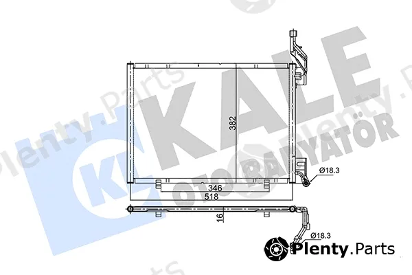 Kale Oto Radyatör 351995 — Condenser, air conditioning