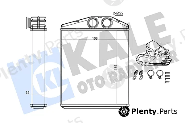 Kale Oto Radyatör 346385 — Heat Exchanger, interior heating