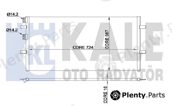Kale Oto Radyatör 345390 — Condenser, air conditioning