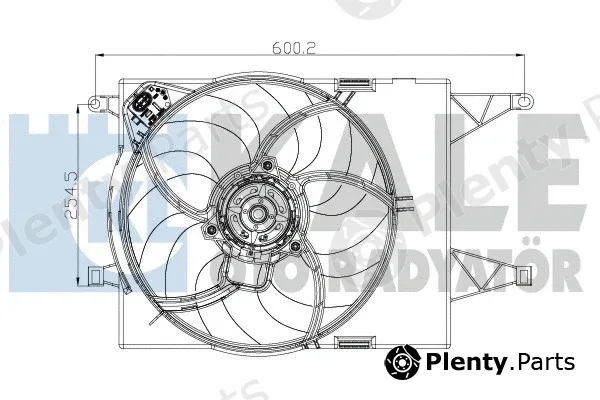 Kale Oto Radyatör 196120 — Fan, engine cooling