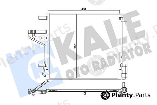 Kale Oto Radyatör 358020 — Condenser, air conditioning