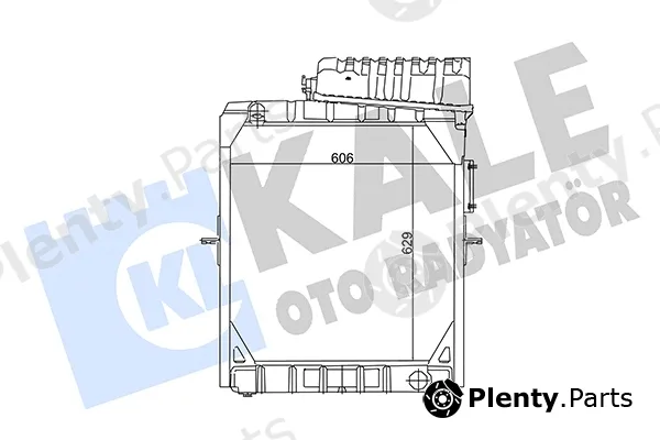 Kale Oto Radyatör 114300 — Radiator, engine cooling