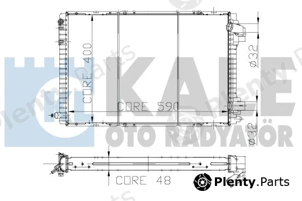 Kale Oto Radyatör 146600 — Radiator, engine cooling