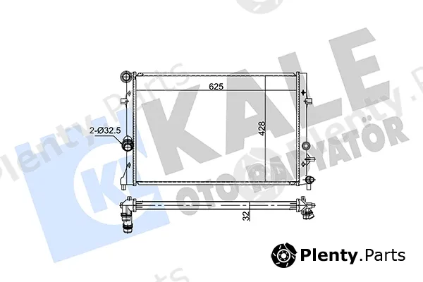 Kale Oto Radyatör 354245 — Radiator, engine cooling
