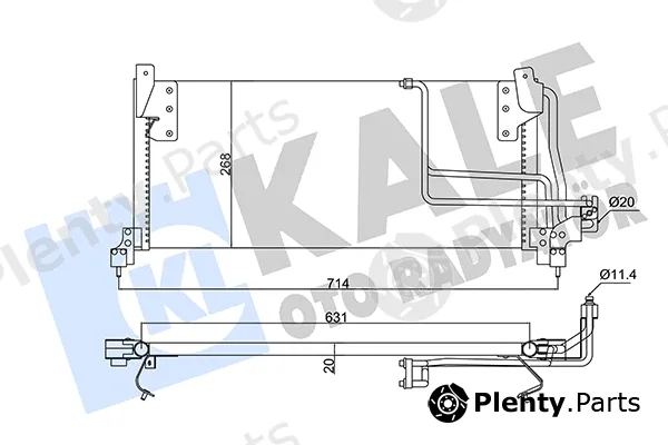Kale Oto Radyatör 382525 — Condenser, air conditioning