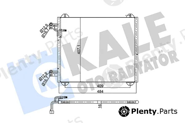 Kale Oto Radyatör 352615 — Condenser, air conditioning
