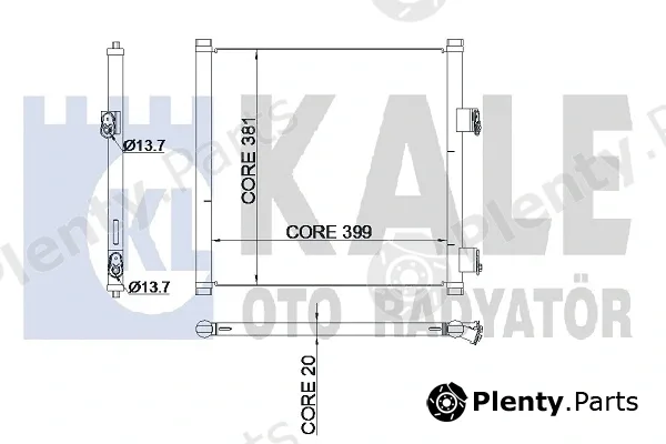 Kale Oto Radyatör 345225 — Condenser, air conditioning