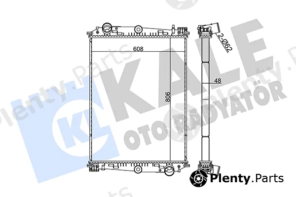 Kale Oto Radyatör 351365 — Radiator, engine cooling