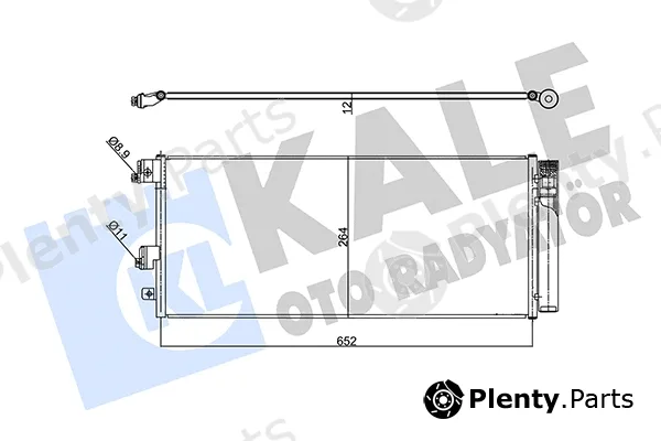Kale Oto Radyatör 357955 — Condenser, air conditioning